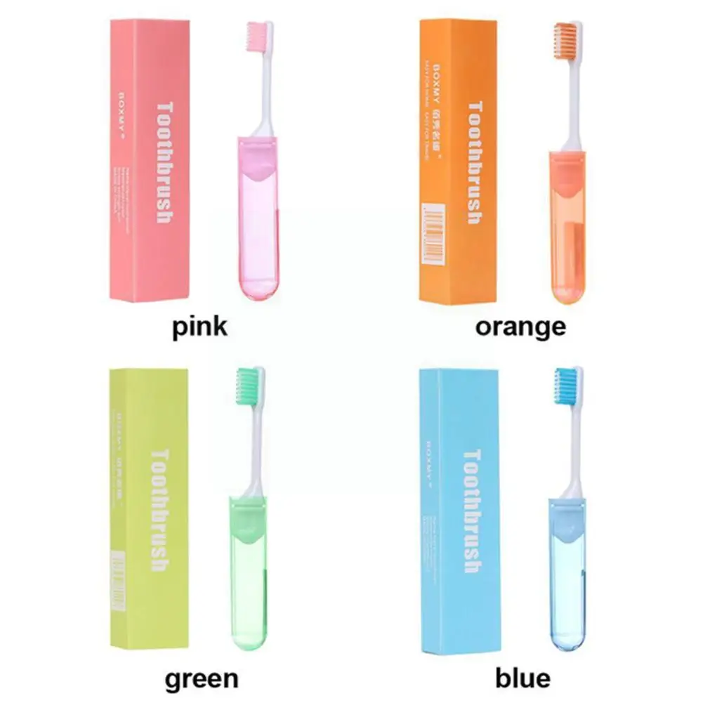

Portable Folding Toothbrush Super Soft Bristle Travelling Fold Toothbrush To Teethbrush Outdoor Take Hiking Travel Camping A5x2