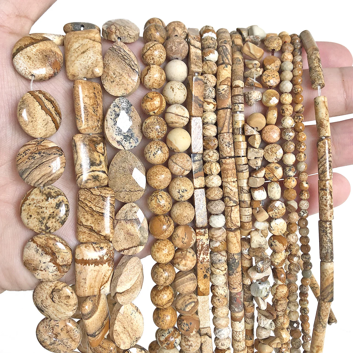 Оптовая продажа бусины-разделители геометрической формы с огранкой из яшмы для