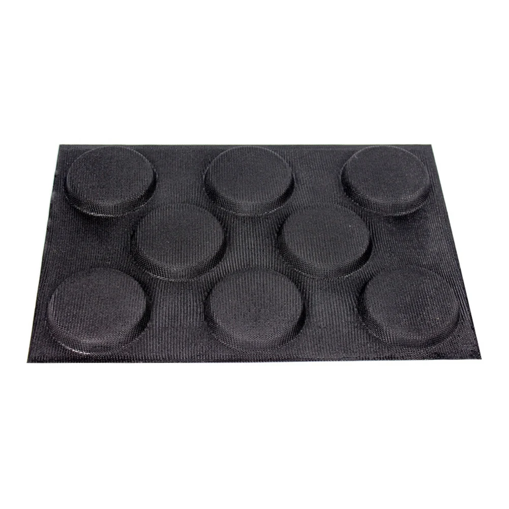 

Bread Mold Home Perforated Kitchen Hot Dog Round Non Stick Easy Clean Forms Silicone Baking 8 Cavities Hamburger Bun Pan
