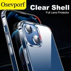 Прозрачный противоударный силиконовый чехол для iPhone 13 12 Mini 11 Pro Max 8 Plus X XR XS Max SE3, модный прозрачный чехол с полной защитой