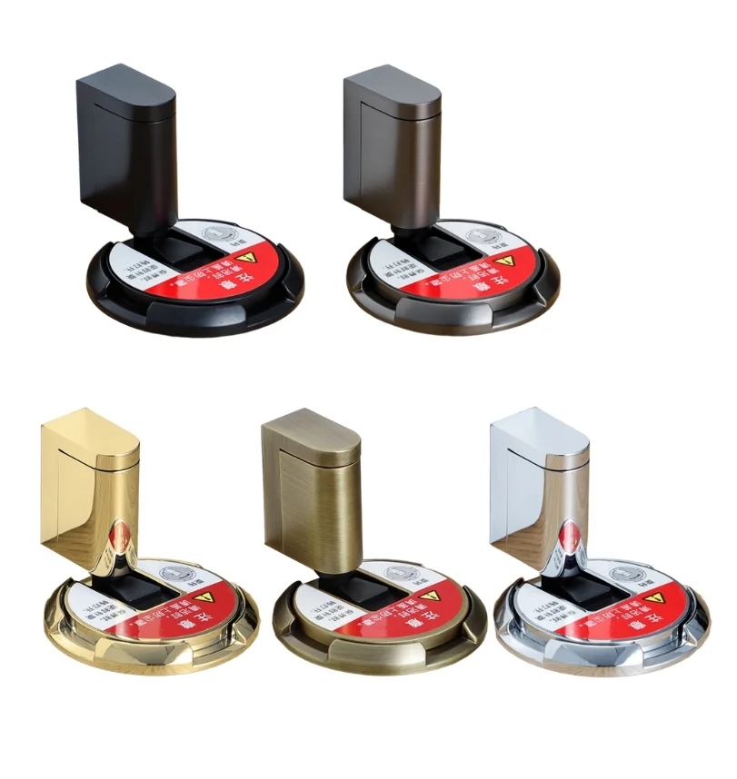 

M17D Modern Windproof Door Stopper Floor-mounted Door Holder Zinc Alloy Anti-collision Door Holder for Home Office School