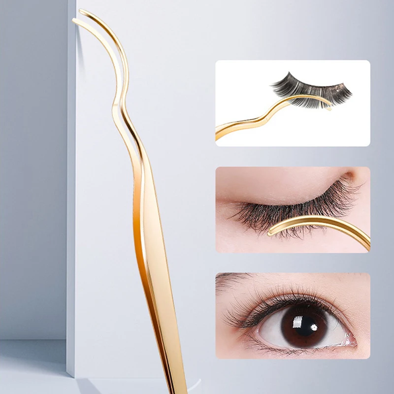 

Eyelash Tweezers Lash Applicator Extension Supplies Makeup Tools Stainless Steel Eyebrow Eyelash Extension Tweezers Lash Tweezer