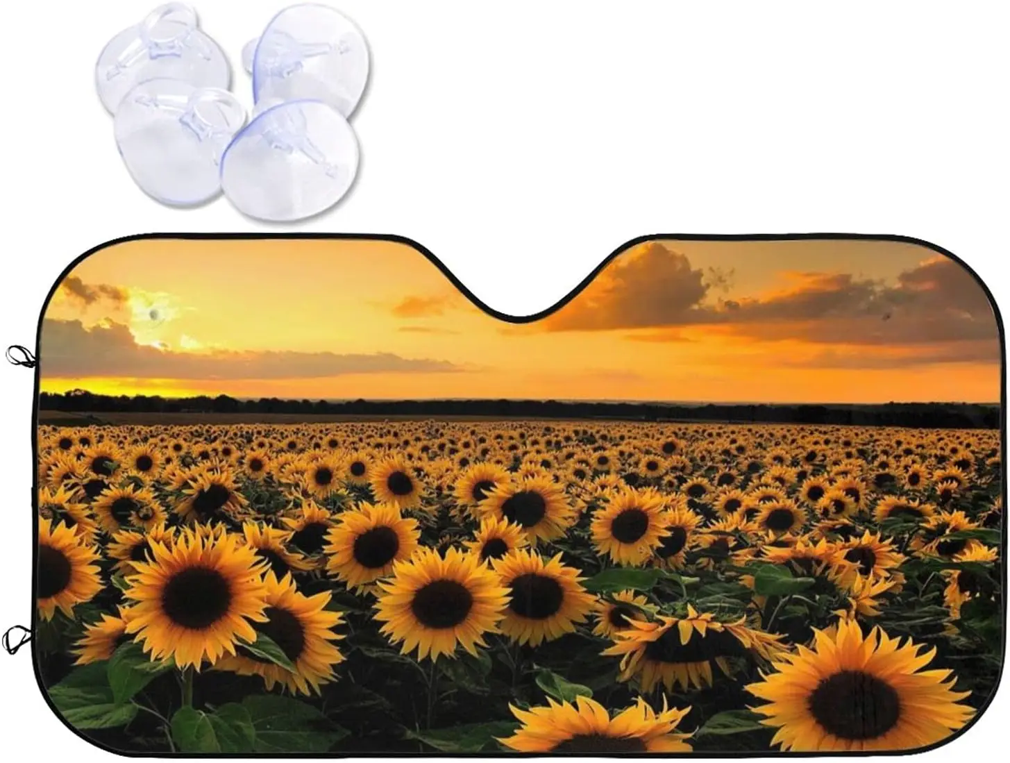 

Солнцезащитные очки на лобовое стекло, Подсолнухи, цветы, морской пейзаж, переднее окно автомобиля, солнцезащитные блоки, крутая защита салона автомобиля
