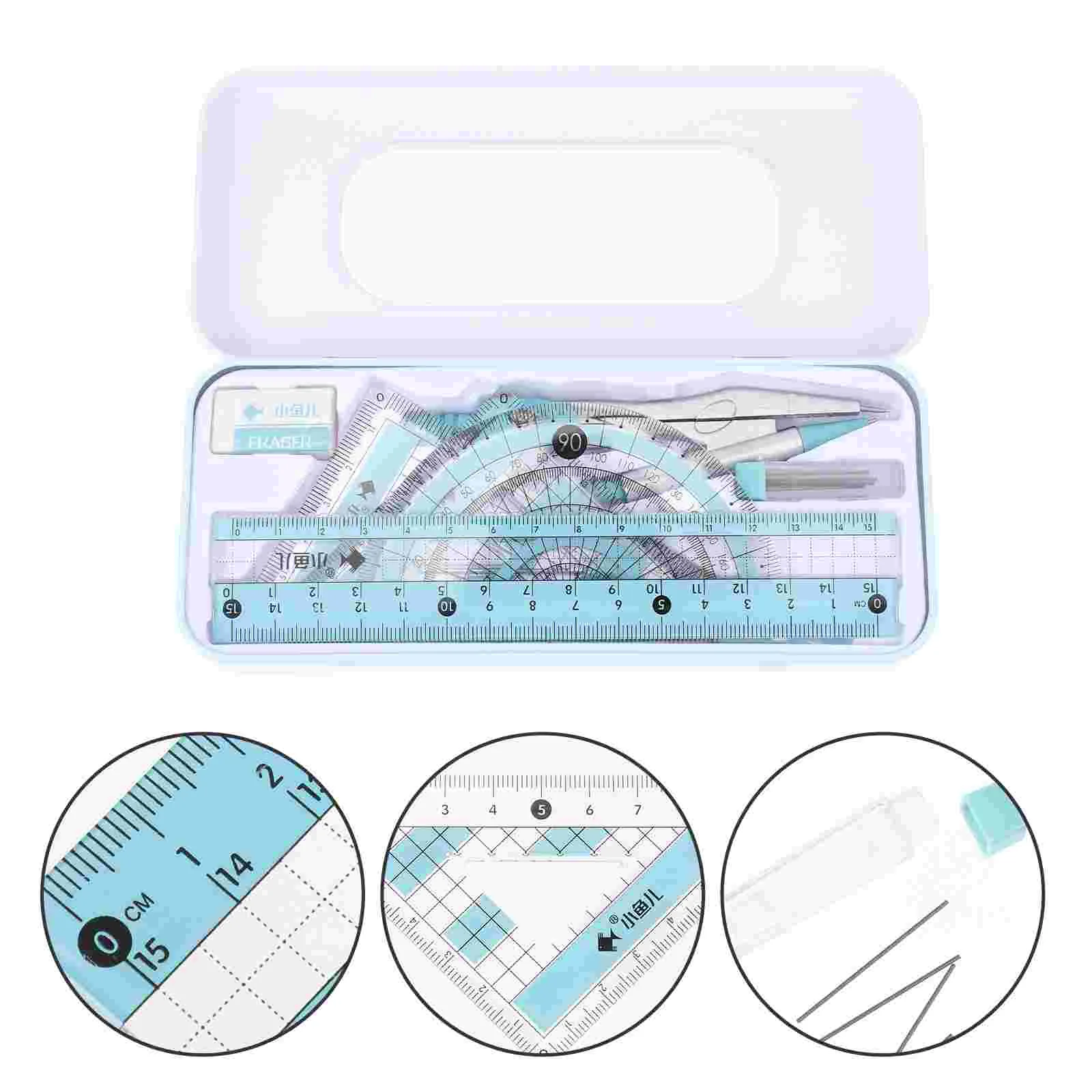 

Set Set Office Drawing Set Measurement Tool Accessories Supplies Multi-functional Kit Set