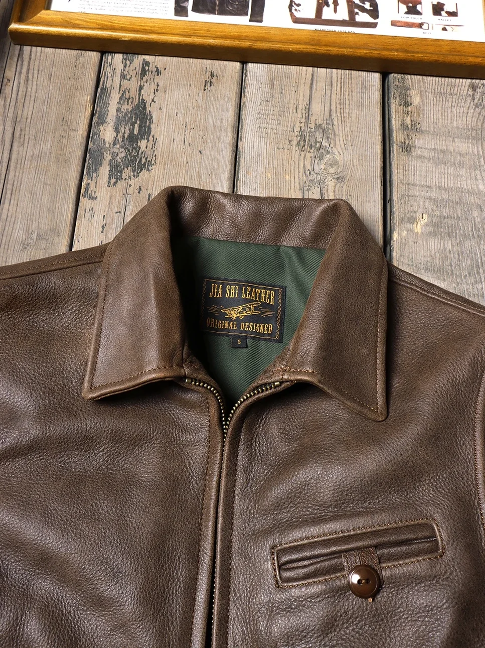 Blunt Razor1940s без покрытия стираная матовая цельнозернистая воловья кожа