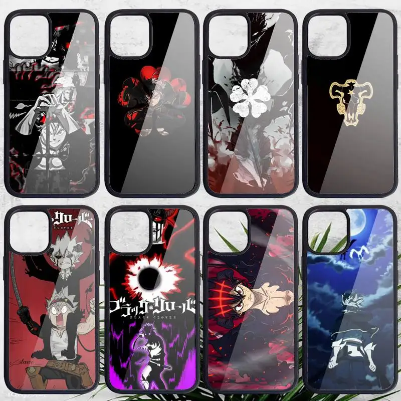

Anime Black Clover Phone Case PC for iPhone 11 12 pro XS MAX 8 7 6 6S Plus X 5S SE 2020 XR