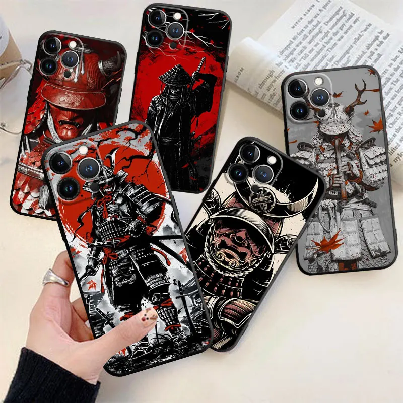 

Phone Case Japanese Samurai Art For Apple iPhone 11 12 13 14 Pro Max 7 Plus XR 6 8 XS X 6S Mini 5 12mini 13mini Celulares