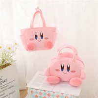 kawaii japan kirby soft cute pink storage bag portable cosmetic bag student girl lunch mummy bag girlfriend gift