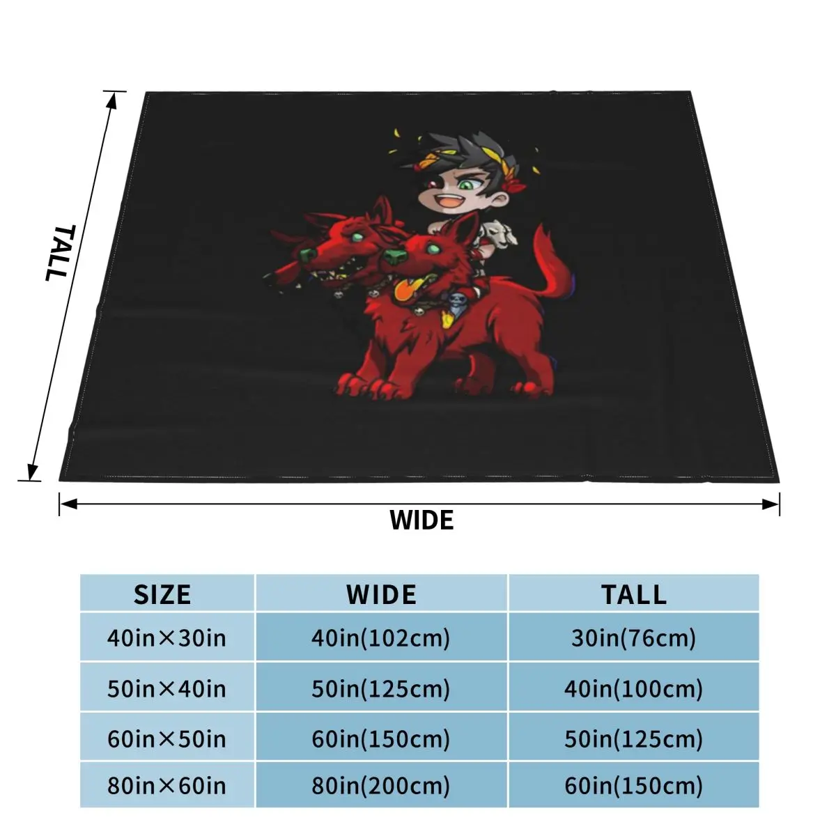 Hades -us And Cerberus Classic — ультрамягкое одеяло из микрофлиса