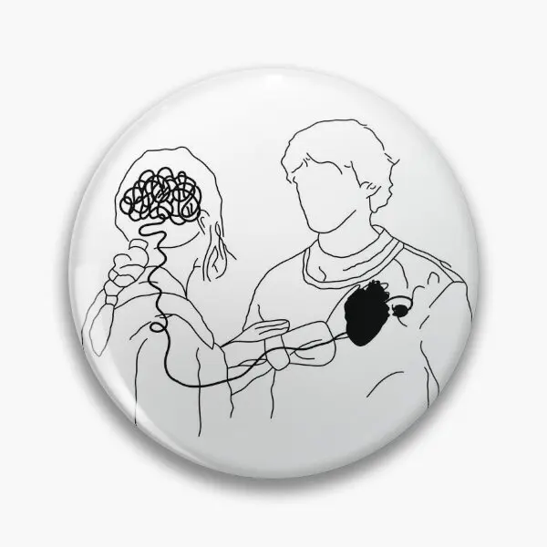 Мягкая булавка Bellarke с изображением головы и сердца модная на лацкан для