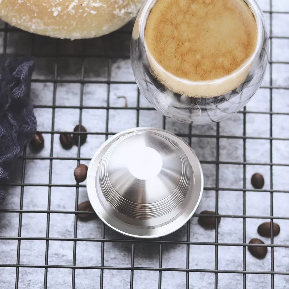 

Wholesale Set Stainless Steel Reusable Capsule Compatible with Nespresso Vertuo Vertuoline Coffee Filter
