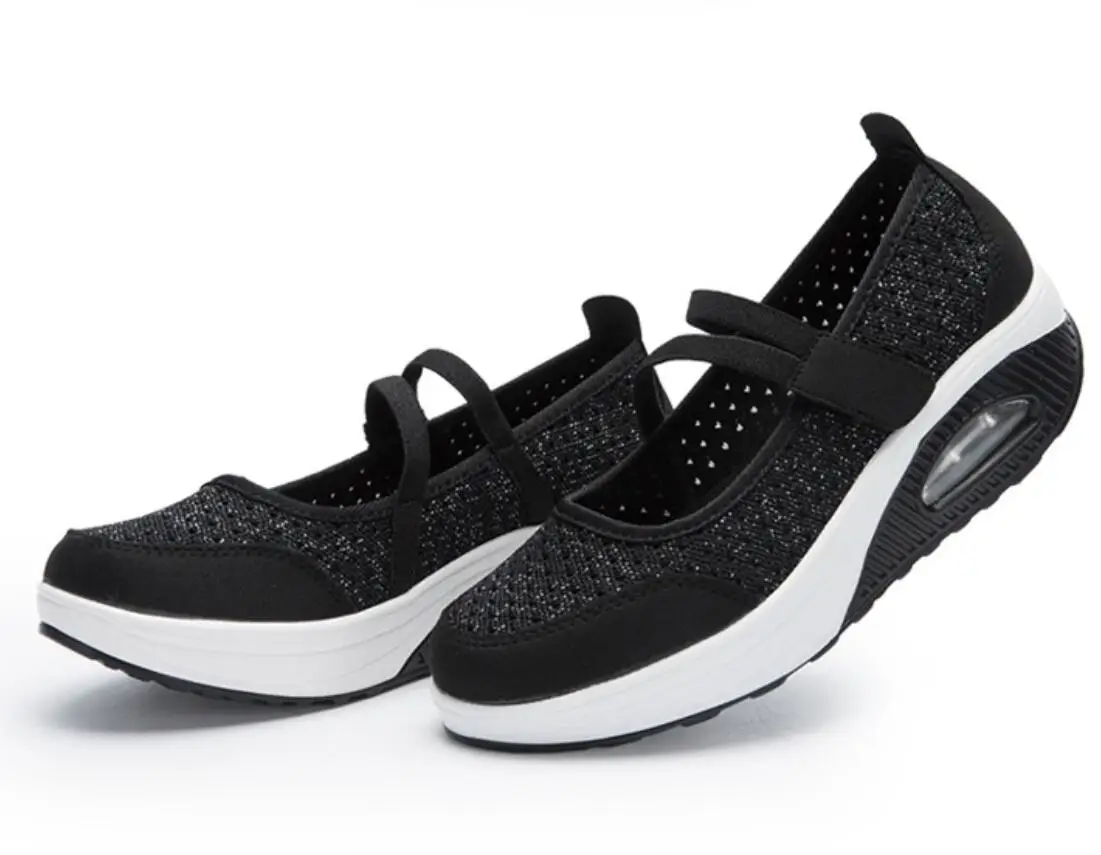 Summer Autumn Woman Loafers Shallow Office Comfortable Breathable mesh cloth Women Flats Platform Sneakers Slip On Ride Shoes