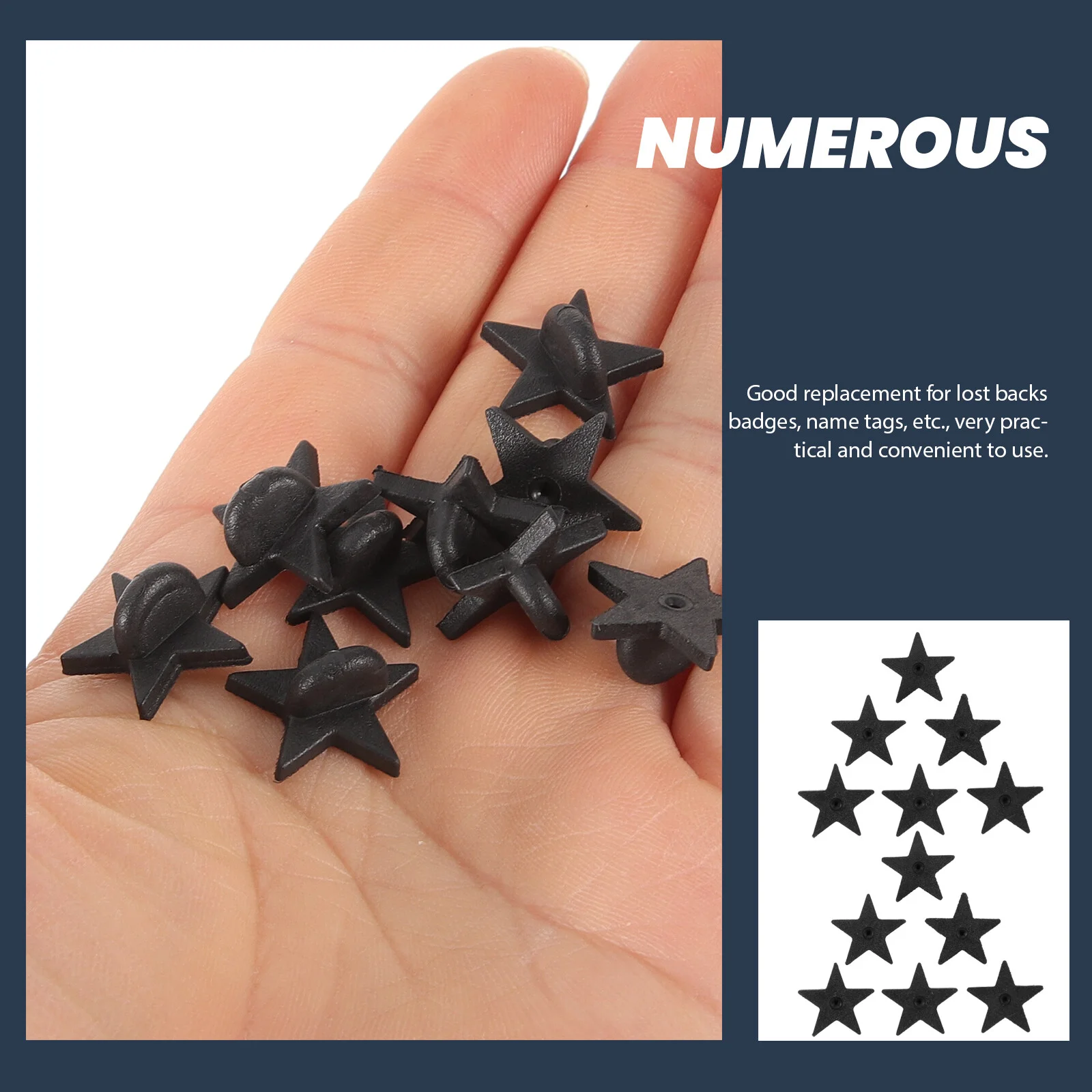 100 Pcs Retainer Pin Keepers Brooch Locking Backs Plastic Enamel Supplies Locks Pins