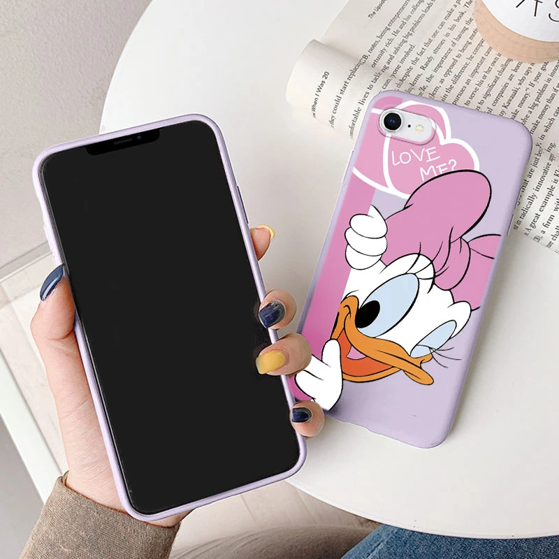 Чехол Минни Дональд Дак для iphone 6 6s Plus чехлы телефонов милый мультяшный чехол с