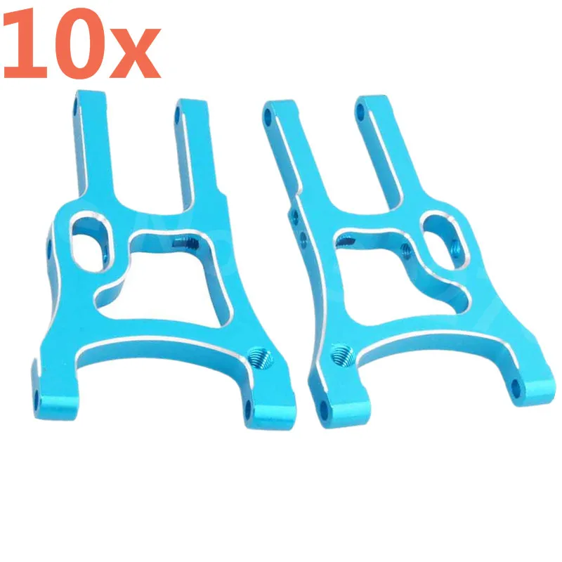 

10Pcs HSP Upgrade Parts 102019 (02008) Alum.Front Lower Suspension Arm CNC For 1/10 R/C RC Model Car 94102 SONIC