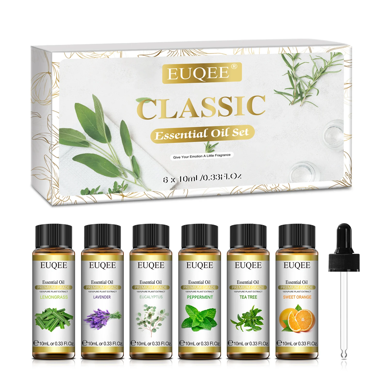 S Set For Diffuser Diy Perfume Soap Candle-peppermint Lavender Sweet Orange Lemongrass Eucalyptus