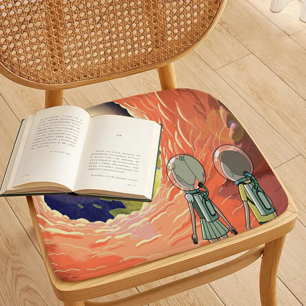 Разноцветная Плюшевая Подушка R-Rick-Morties Мягкая Квадратная Для Сиденья Домашнего