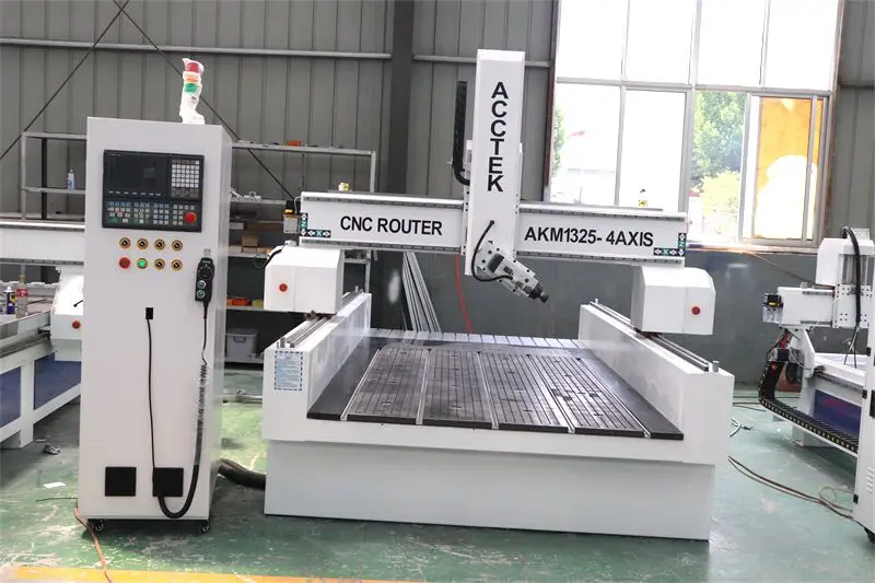China 3 Years Guarentee CNC Router 1325 Lower Table with 6 Kw Spindle Rotate 180 for Sofa Legs Sewing Machines Table