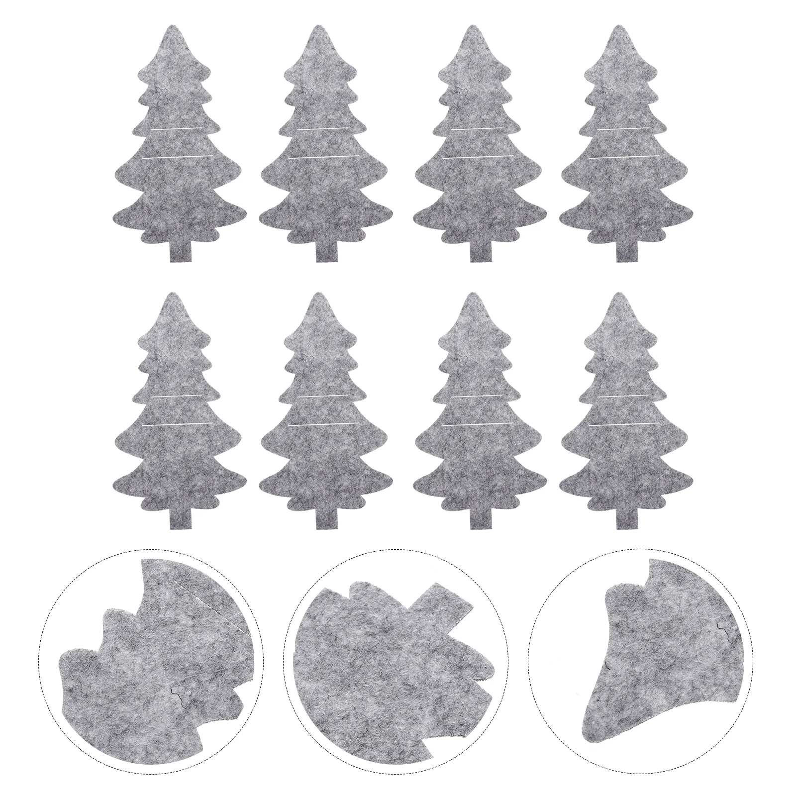 

8Pcs Christmas Tree Design Utensils Cover Bags Xmas Party Fork Cutter Bags