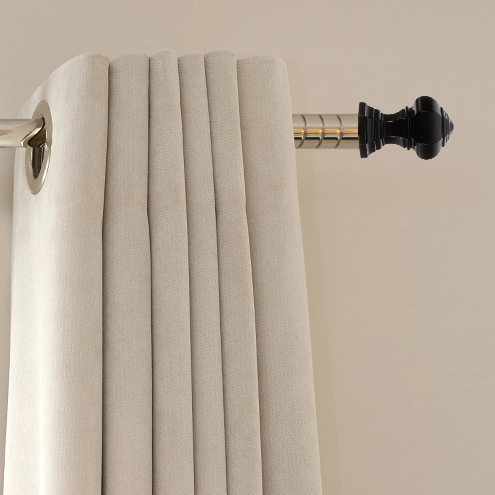 

2pcs Curtain Rods Modern End Finial End Replacement Curtain Rods End Cap Supply