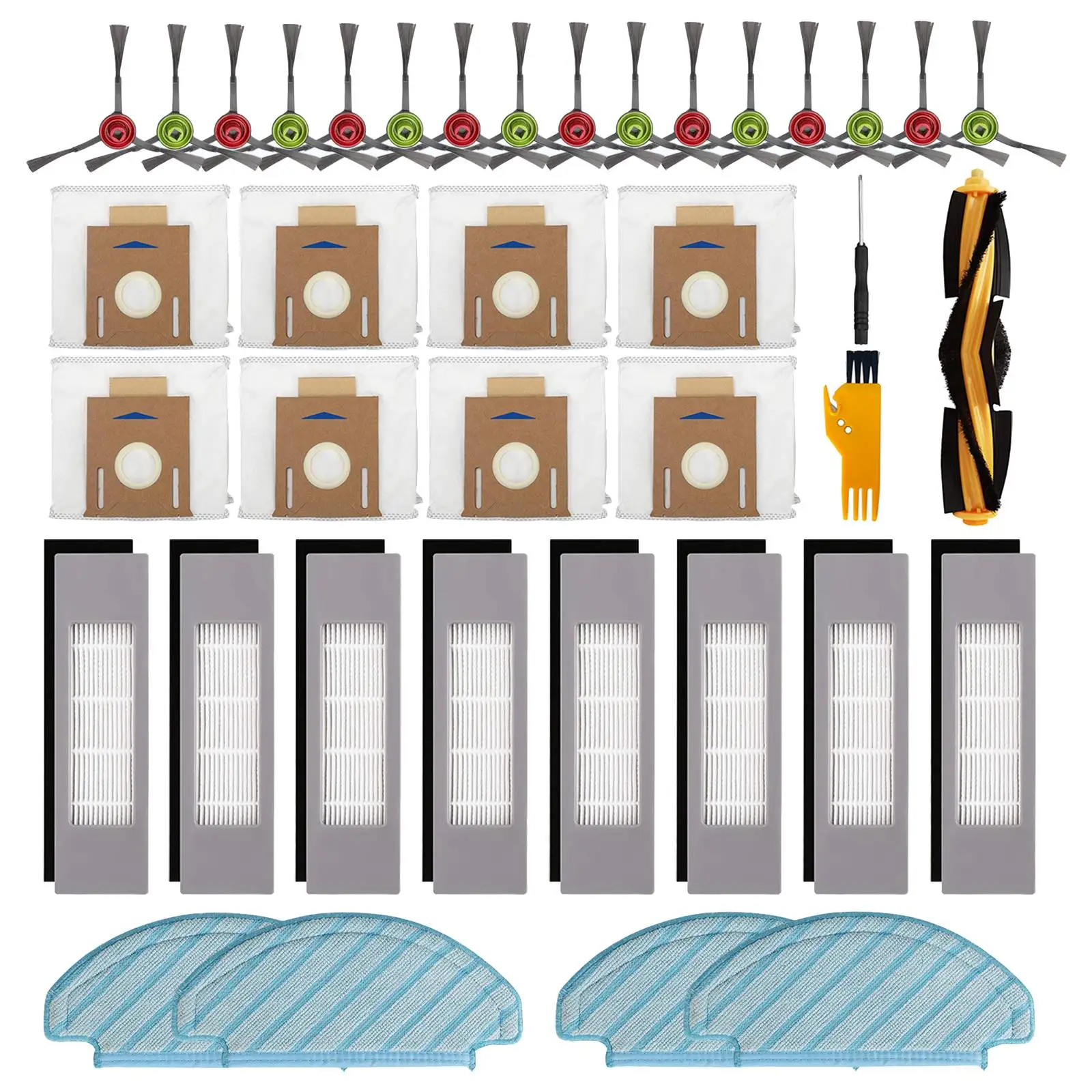 

Replacement Parts for Ecovacs Deebot OZMO T8 AIVI T8 Max N8 Pro N8 Pro+ T9 Series Robot Vacuum Cleaner Accessories Kit