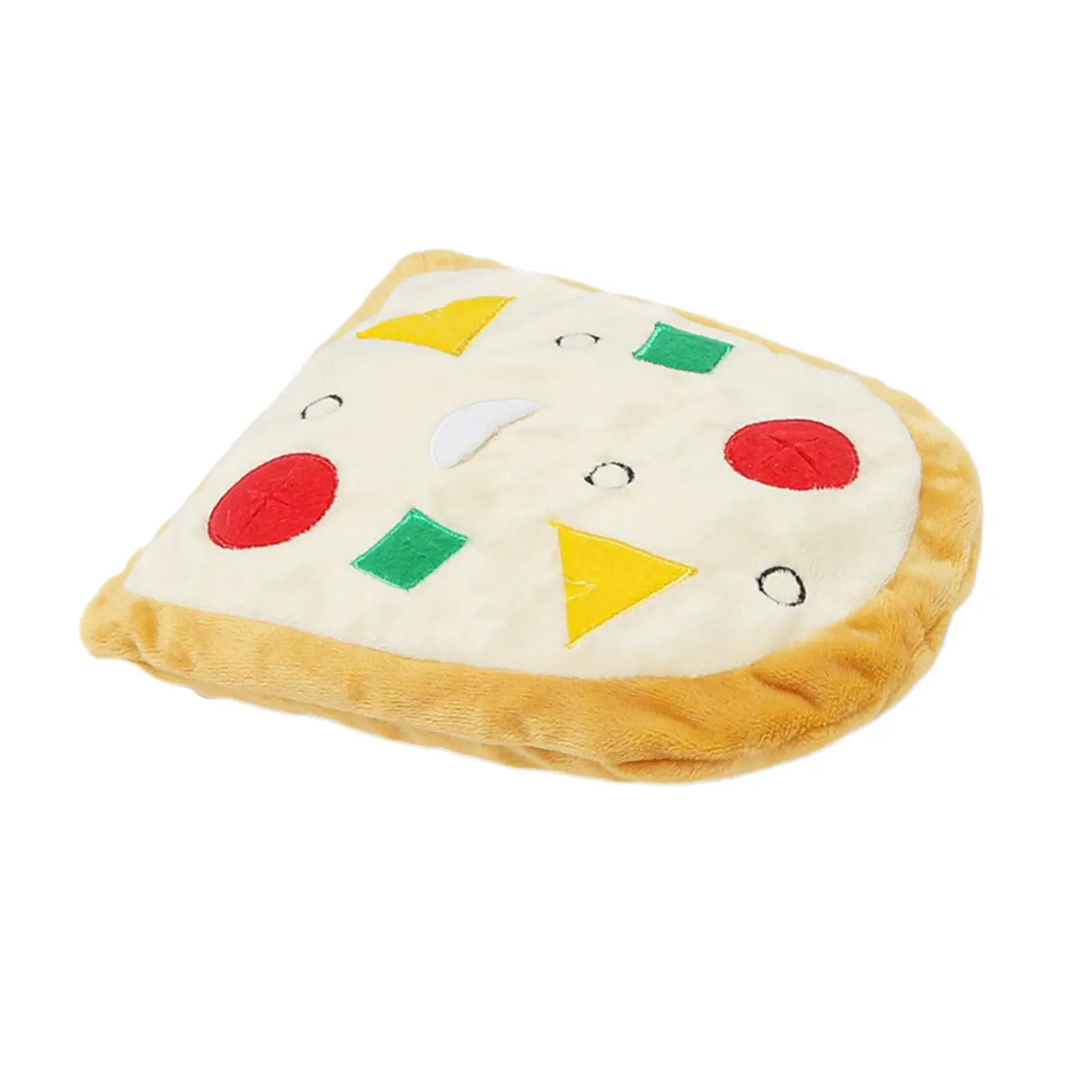 

Cute Pizza Dog Squeaky Toy Pet Chew Toy Plush Toy Indoor Squeaker Puppy