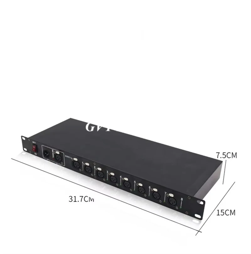 Светодиодный Усилитель DMX512 разветвитель ретранслятор сигнала DMX 8 выходных