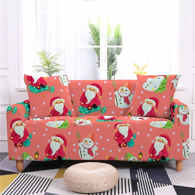 

Чехол для дивана на 1/2/3/4 места, с принтом Санта Клауса