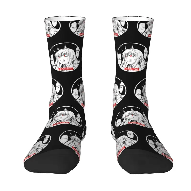 

Kawaii Mens Zero Two Darling In The Franxx Dress Socks Unisex Warm Comfortable 3D Printing Robot Animation Anime Crew Socks