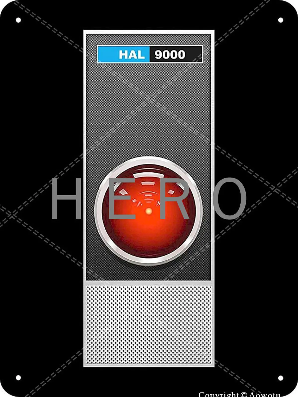 

STATE 9000 of 2001 Space Odyssey Vintage Tin Sign Art Iron Painting Rusty Poster Decoration Aluminum plaque