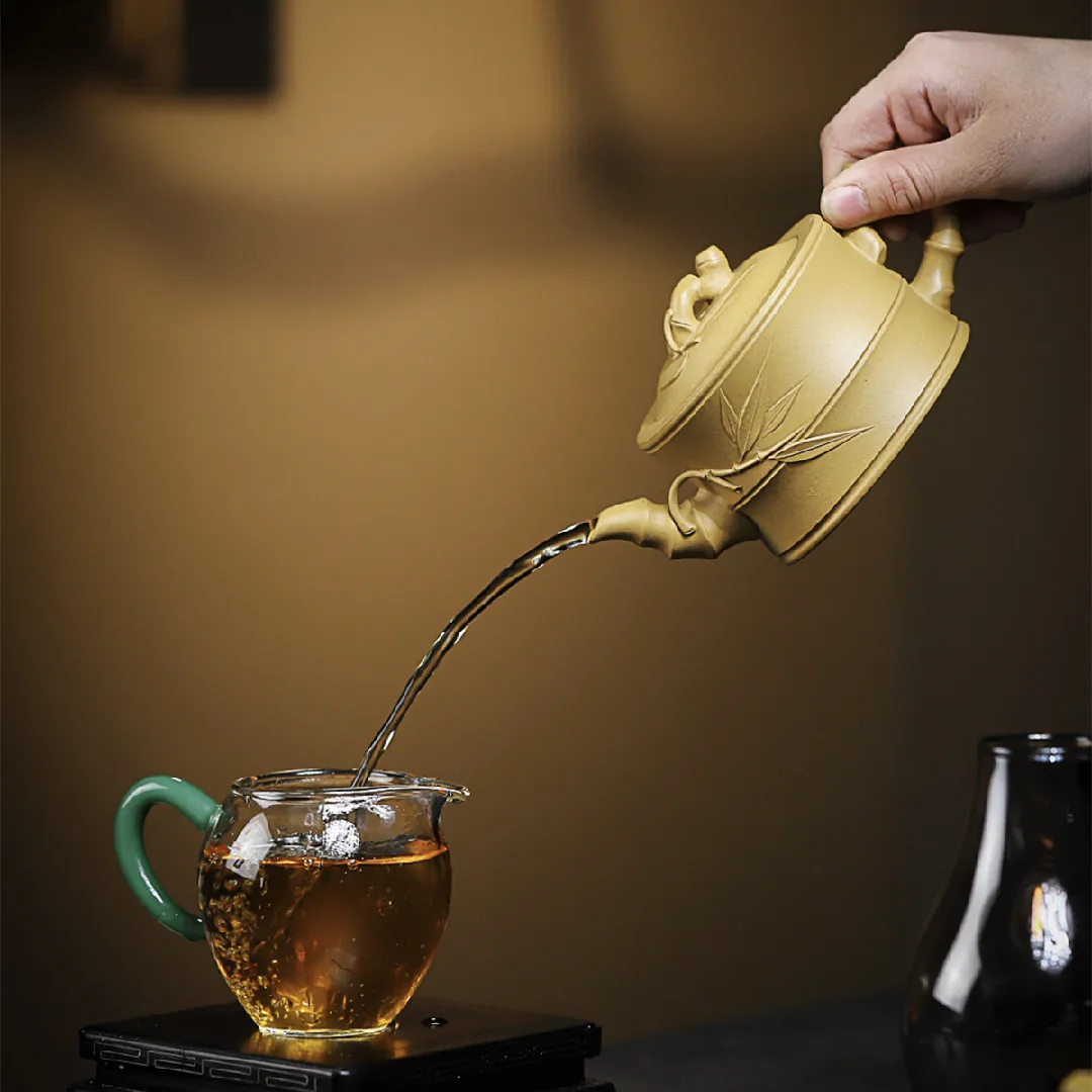 Высокое качество Исин фиолетовый глиняный чайник руда бежевый устройство ручной