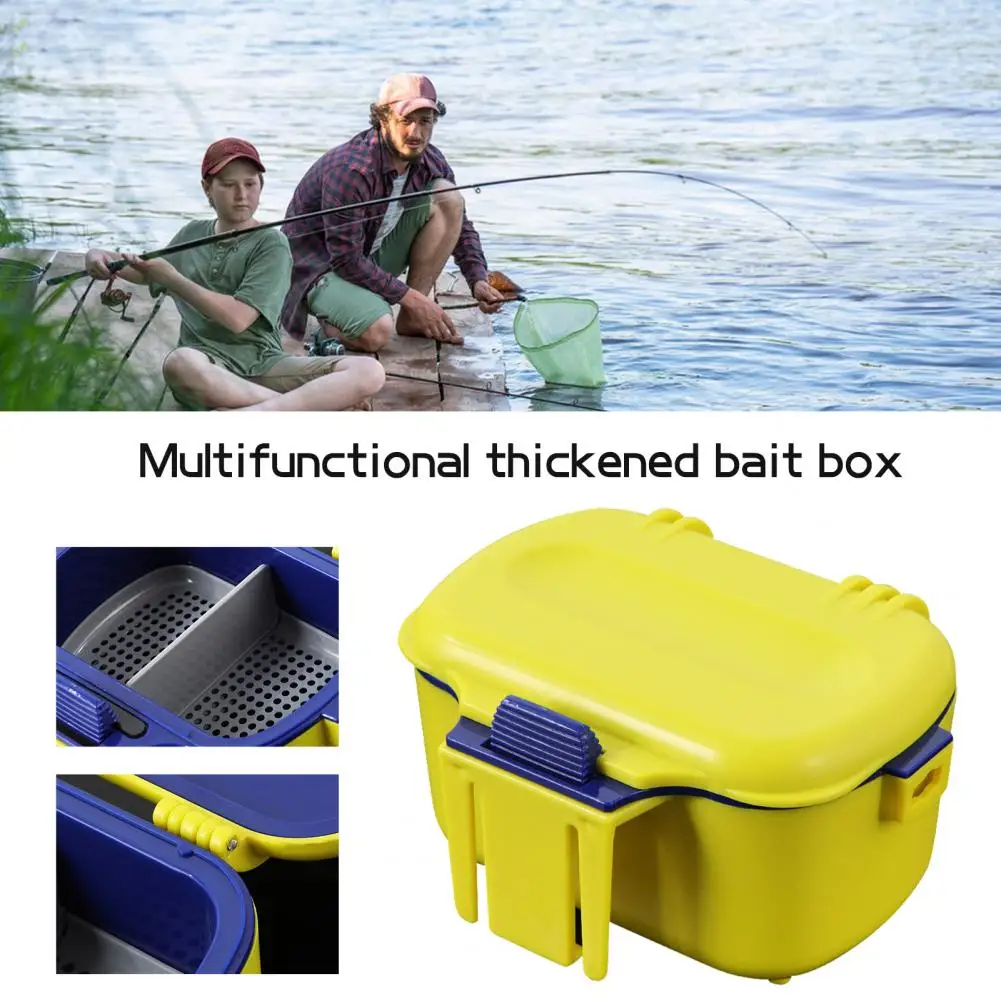 Коробка для живой приманки рыбалки с дышащим отверстием дождевой червь