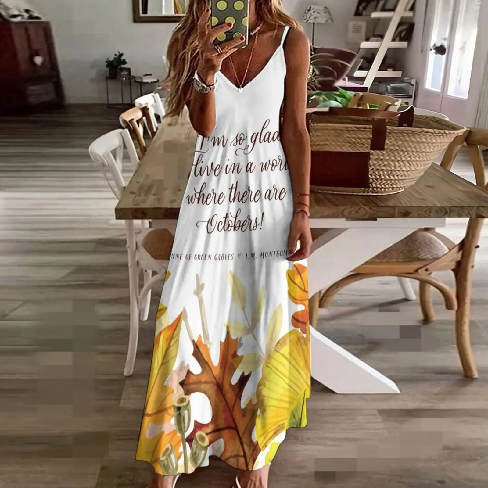 A World Where There Are Octobers - Anne of Green Gables Осеннее платье без рукавов Танцевальные платья