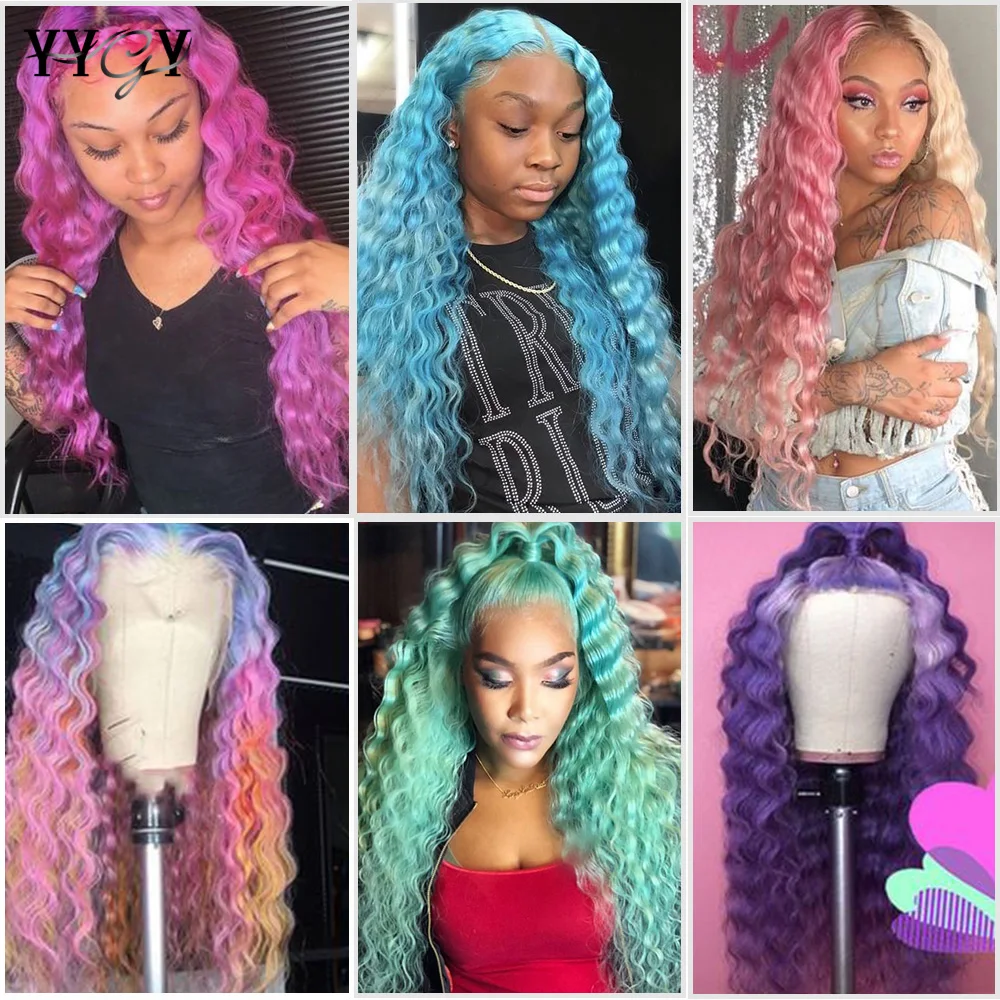 613 бразильские человеческие волосы с глубокой волной пряди фронтальной блонд