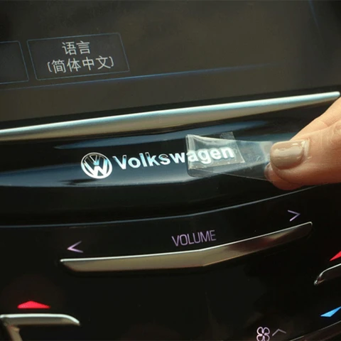 Автомобильная металлическая эмблема наклейки на стеклоочиститель светоотражающие декоративные наклейки для Volkswagen GOLF 5 Tiguan Polo Golf 6 Golf 7 Jetta аксессуары