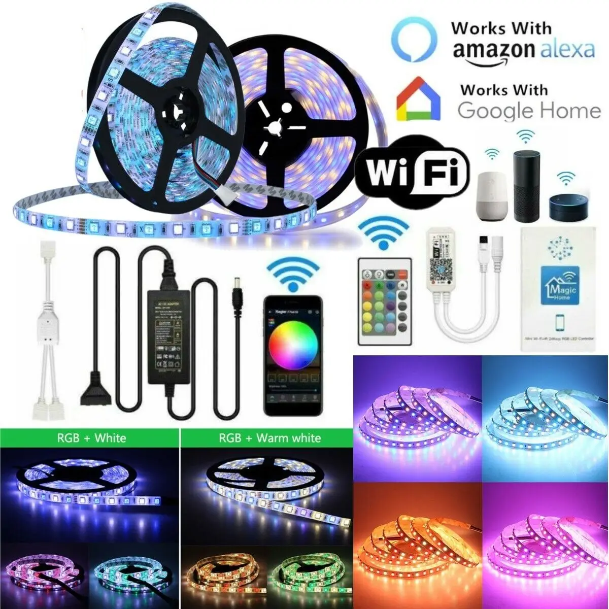 

NIMIMOON WiFi светодиодная лента RGB 12В