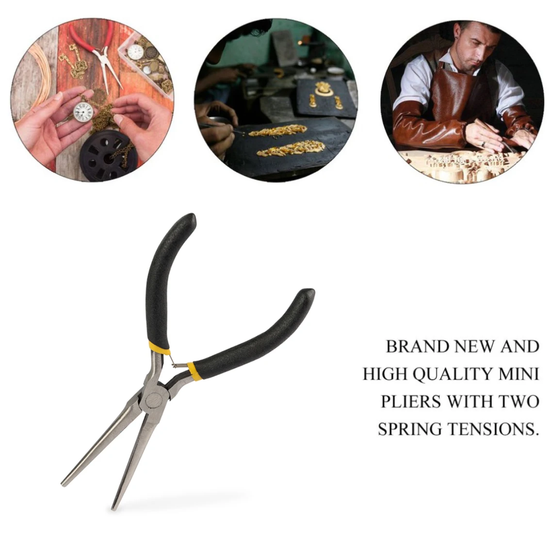 Mini Needle Nose Pliers Carbon Steel Multi-function for 3D Printer Tools DIY Handmade Model Jewelry Long Pointed Gadgets |