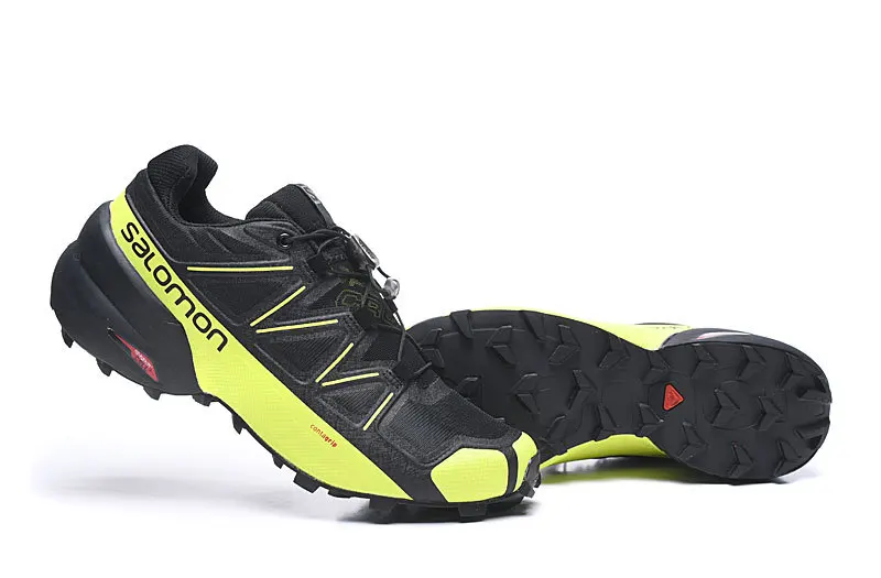 Original Salomon Speed Cross 5 Men Running Shoes Professional Outdoor Athletic Sport Speedcross 5 Breathable Sneakers Shose