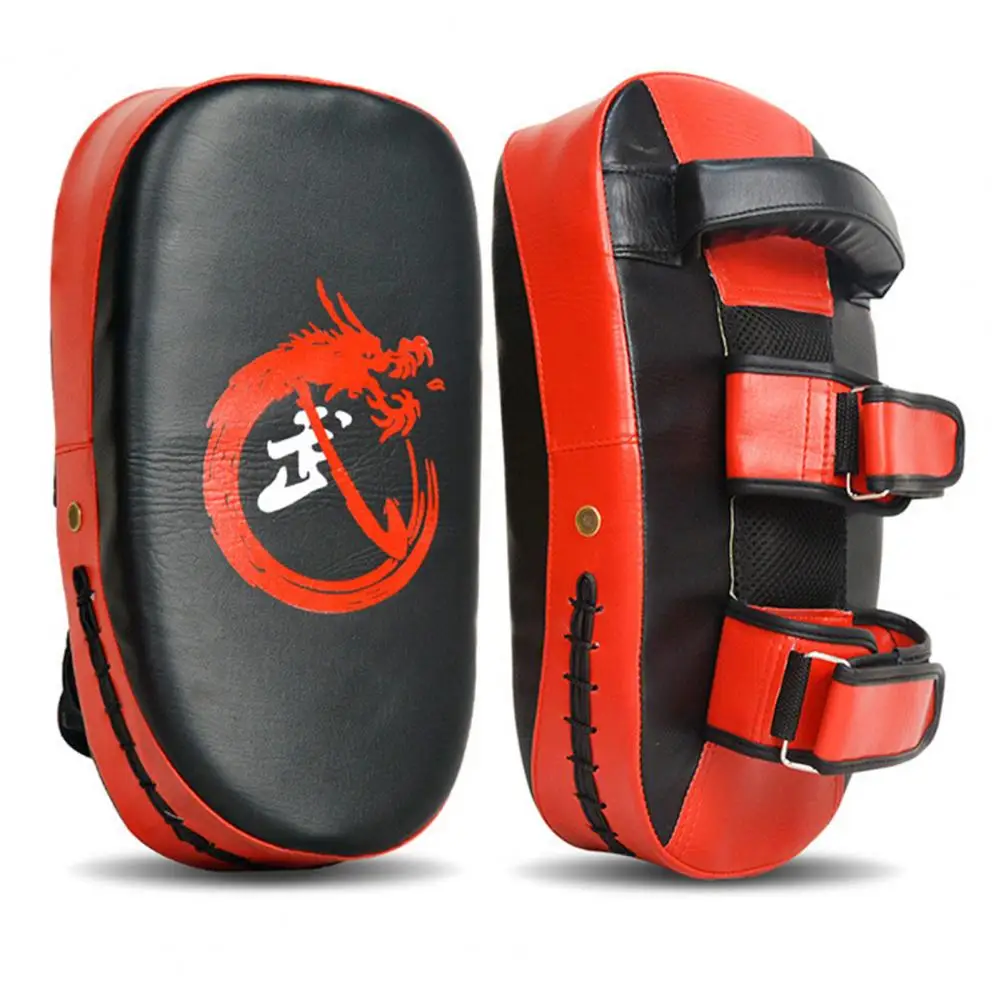 

Hand Pa Hand Curved Baffle Muay Leather Shock-absorbing Training Target Kickboxing Training Boxing Target Sanda Thai 5-finger