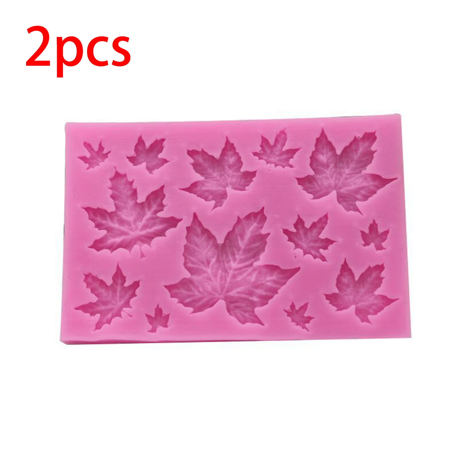 

2Pcs 3D Silicone Baking Mold DIY Maple Leaf Mould Sugar Chocolate Fondant Cake Decorating Tool Baking Accessories