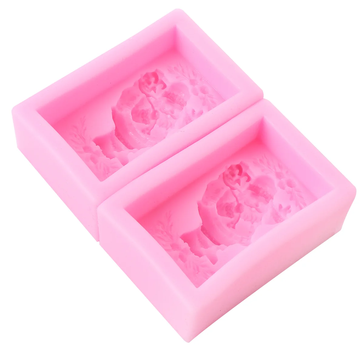 

2Pcs Christmas Holiday DIY Fondant Cake Decoration Molds