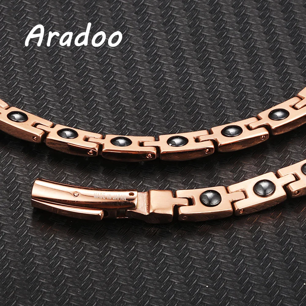 Модное роскошное ожерелье ARADOO из титановой стали с микро-инкрустацией циркония