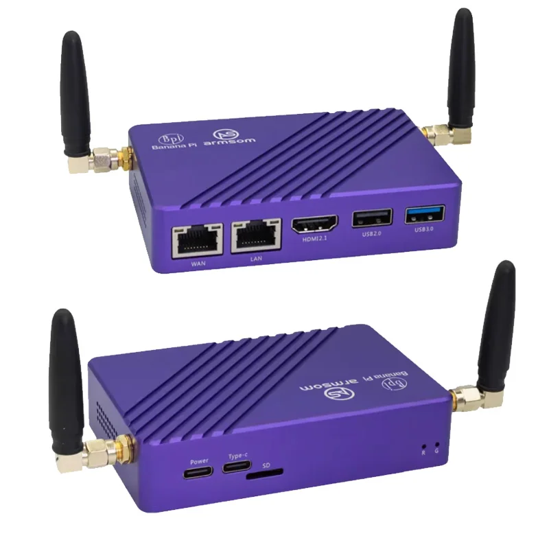 Банан Pi BPI-M5 Pro Rockchip RK3576 8 Гб LPDDR4 64 eMMC ARM Mali G52 MC3 GPU 6 топов SBC макетная плата (включая