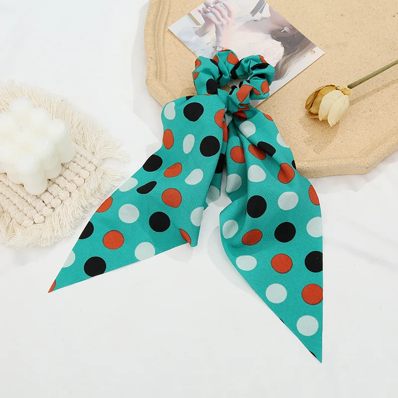 Аксессуары для волос с цветочным принтом Yanwenx летняя Цветочная Женская резинка