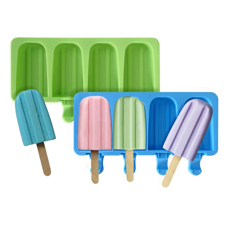 

4in1 DIY Ice Cream Food Grade Silicone Mold Handmade Popsicle Candy Chocolate Mould Ice Cream Making Supplies