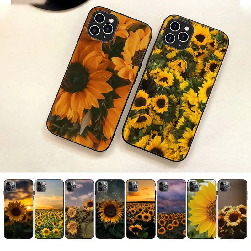 

Sunflowers Phone Case For Iphone 7 8 Plus X Xr Xs 11 12 13 Se2020 Mini Mobile Iphones 14 Pro Max Case