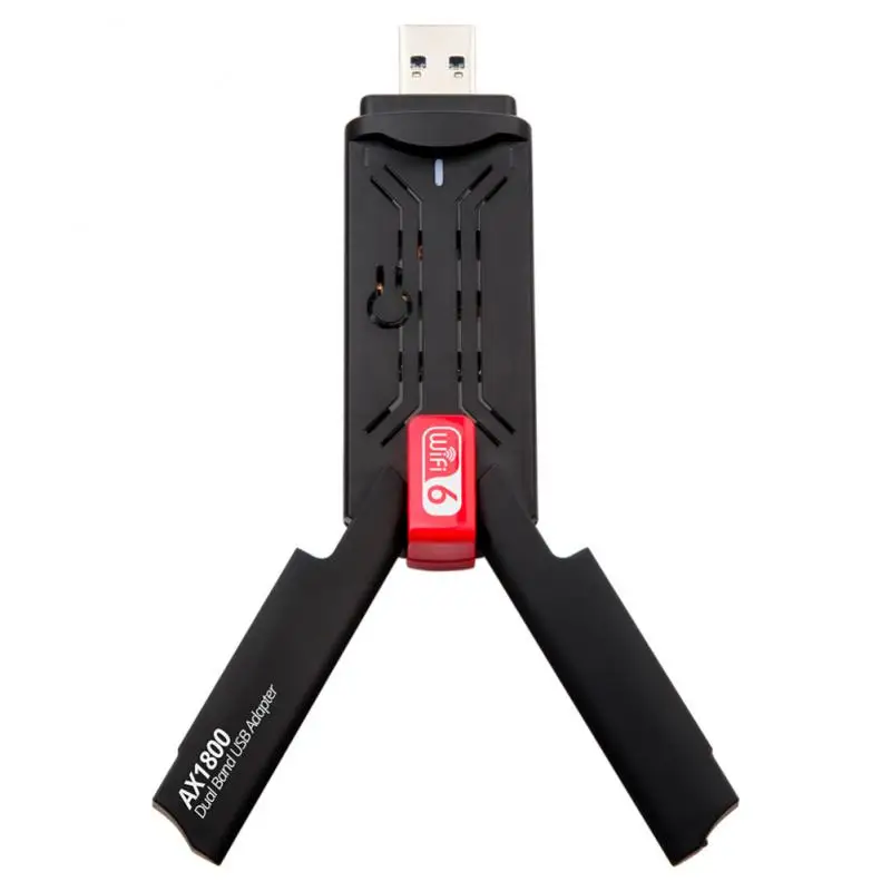 

1800 Мбит/с Wi-Fi 6 USB адаптер 802.11AX 2,4G/5 ГГц USB 3.0 Беспроводной Wi-Fi донгл сетевая карта Поддержка OFDMA WPA3 для Windows 7/10/1