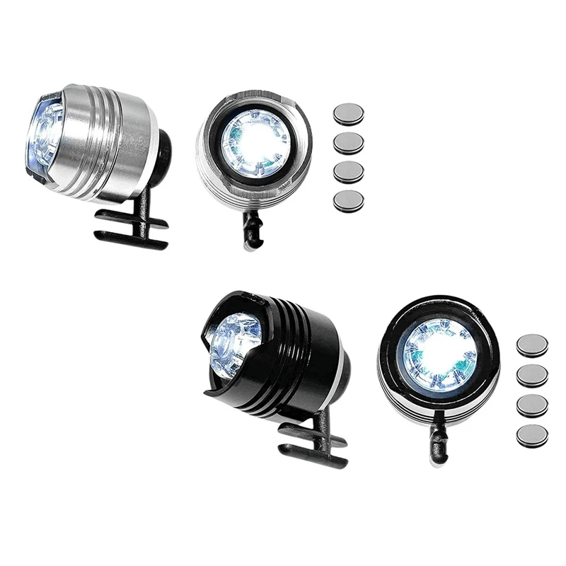 

2 Pack 3 Modes Shoe Light For Dog Walking, Camping, Hiking, Wedding Decorative Lighting (Silver)