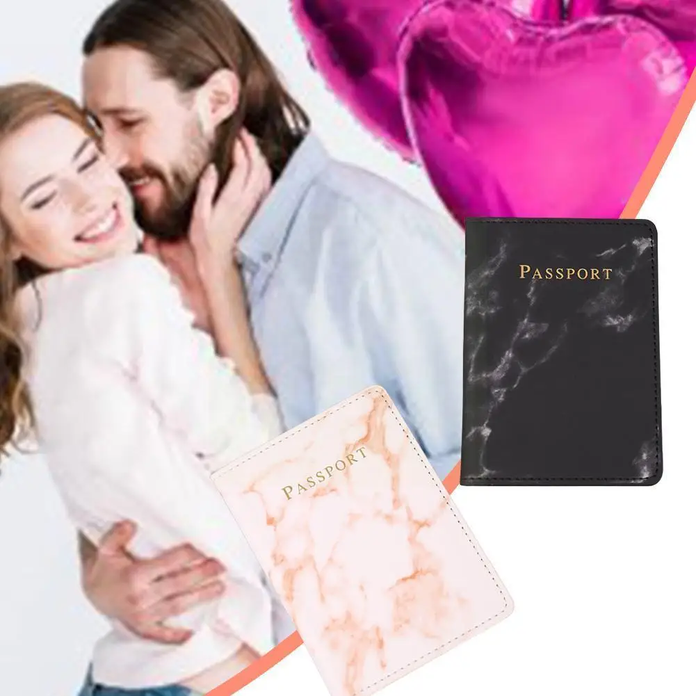 

Водонепроницаемый чехол для паспорта Z9U5 для мужчин и женщин, модный дорожный кошелек с Отделом для паспорта, кредитных карт, мраморный чехо...