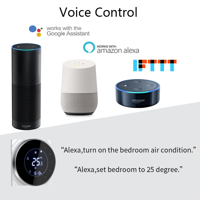 Трубка TUYA 2/4 Wi-Fi термостат для кондиционера сенсорный контроллер температуры